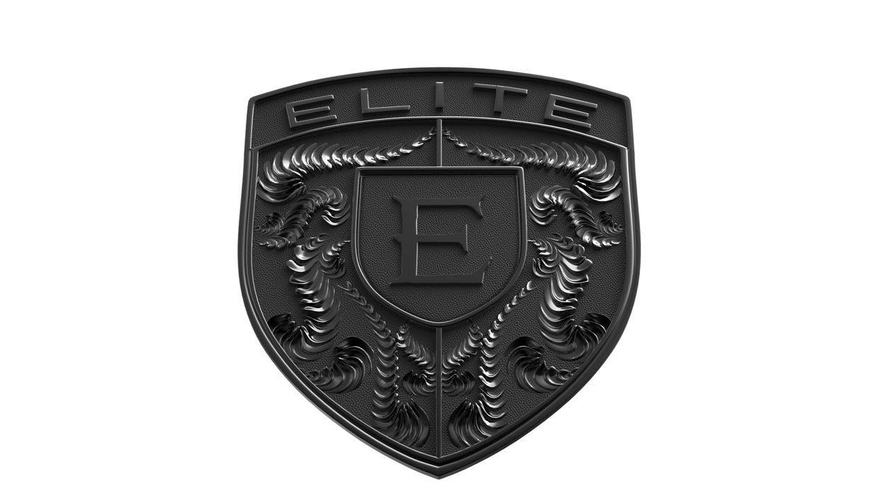 EliteAuto3K Black Crest Emblem for Porsche Hood or Wheels