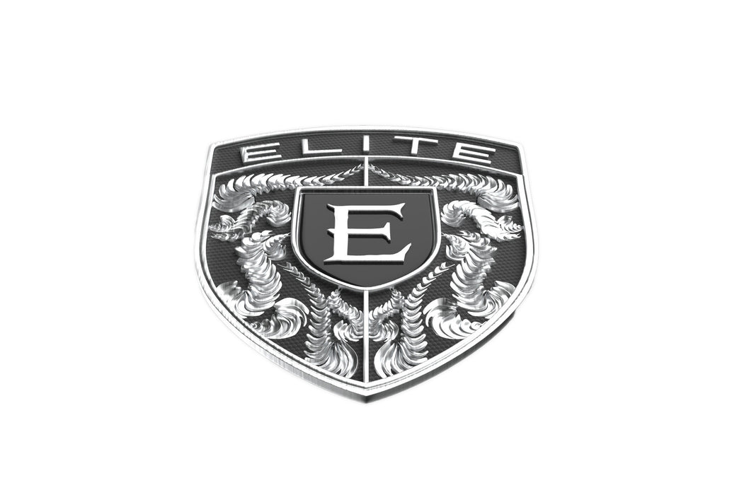 EliteAuto3K Silver & Black Crest Emblem for Porsche Hood or Wheels