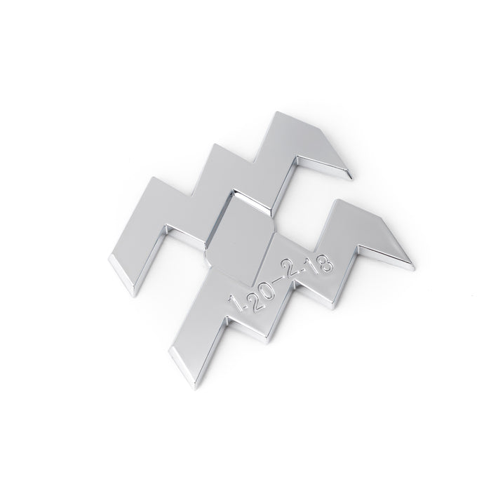 Aquarius 3D Chrome Zodiac Auto Emblem & Decal