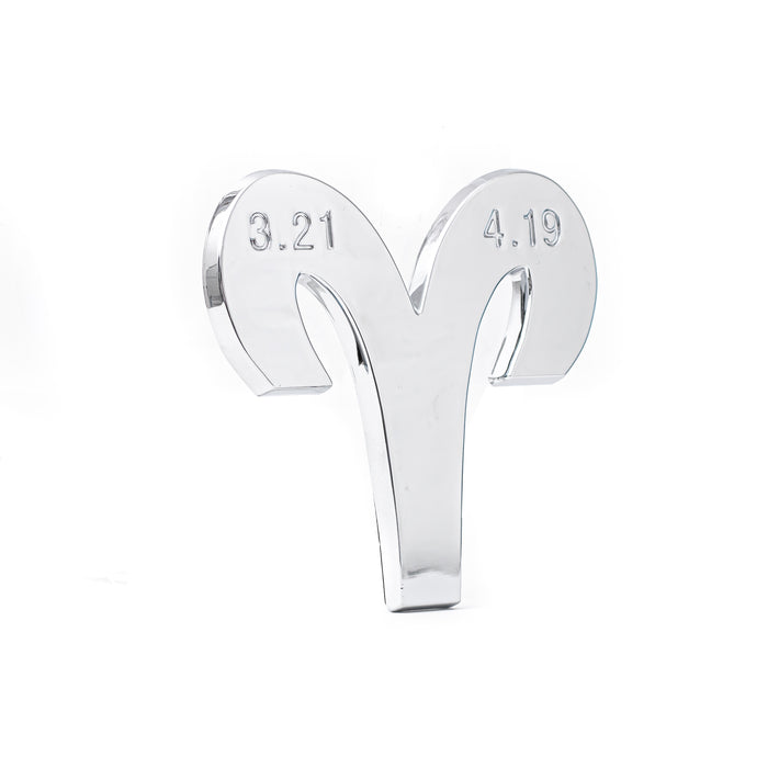Aries 3D Chrome Zodiac Auto Emblem & Decal