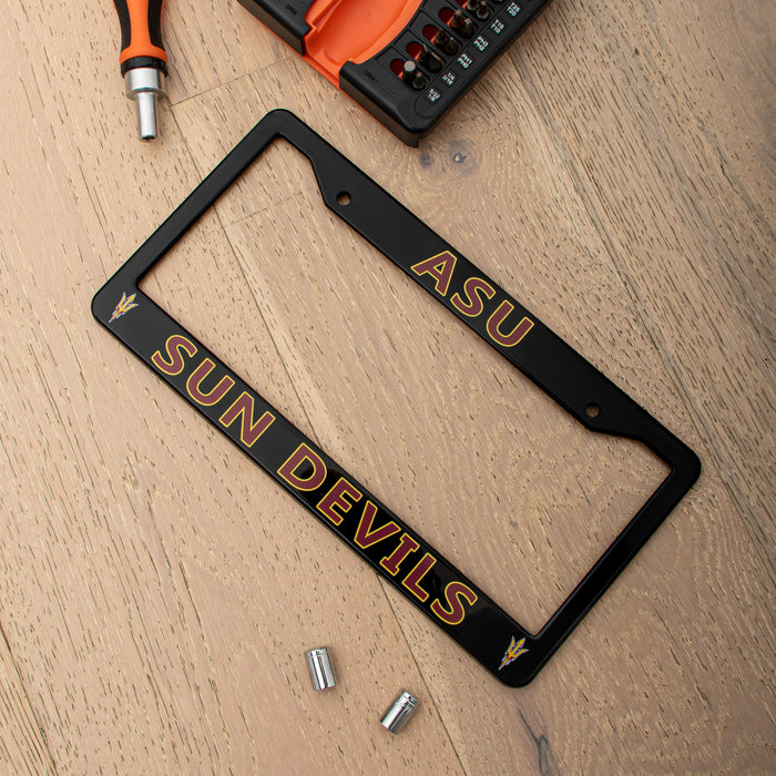 Arizona State Sun Devils Black License Plate Frame Cover