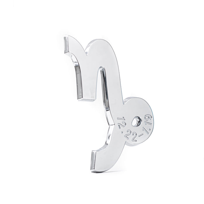 Capricorn 3D Chrome Zodiac Auto Emblem & Decal