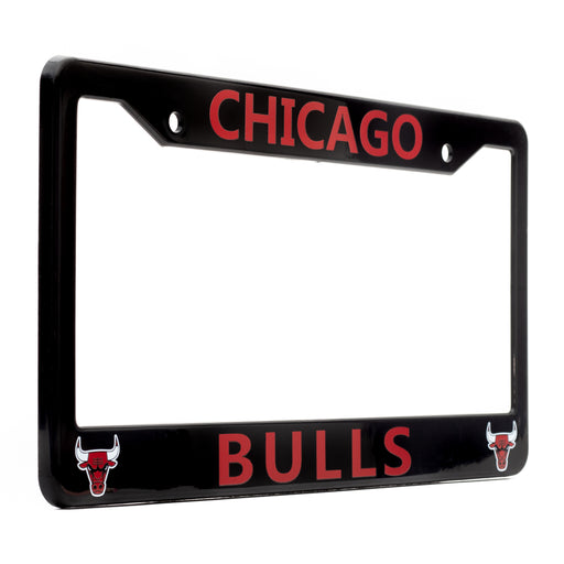 Chicago Bulls Black License Plate Frame Cover