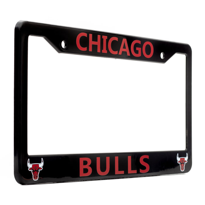 Chicago Bulls Black License Plate Frame Cover