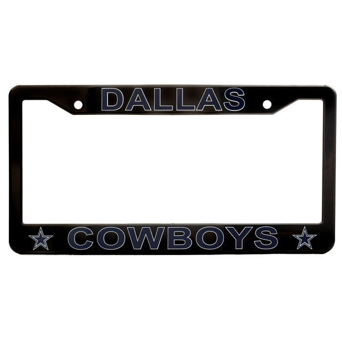 Dallas Cowboys Black License Plate Frame Cover