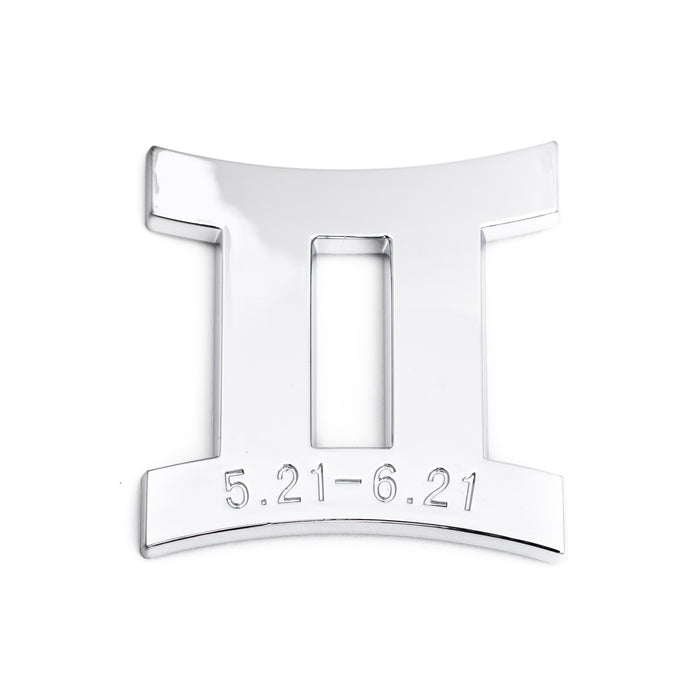 Gemini 3D Chrome Zodiac Auto Emblem