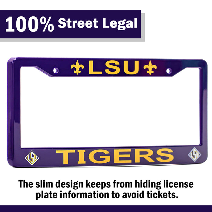 LSU Tigers License Plate Frame Cover