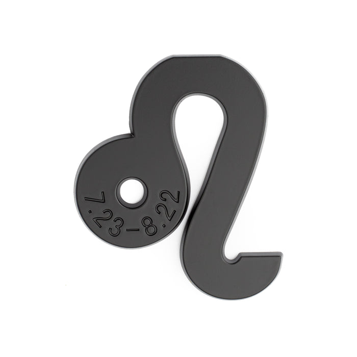 Leo 3D Matte Black Zodiac Auto Emblem