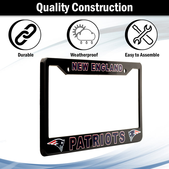 New England Patriots License Plate Frame Cover