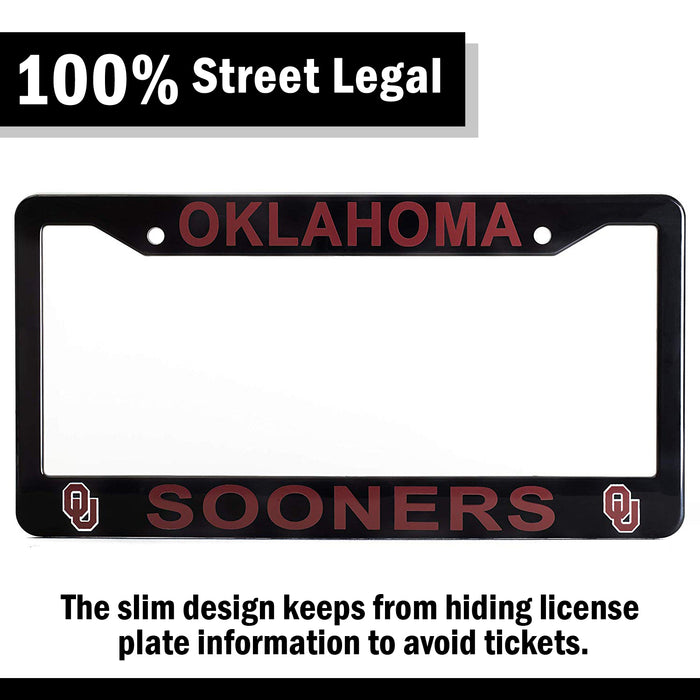 Oklahoma Sooners License Plate Frame Cover