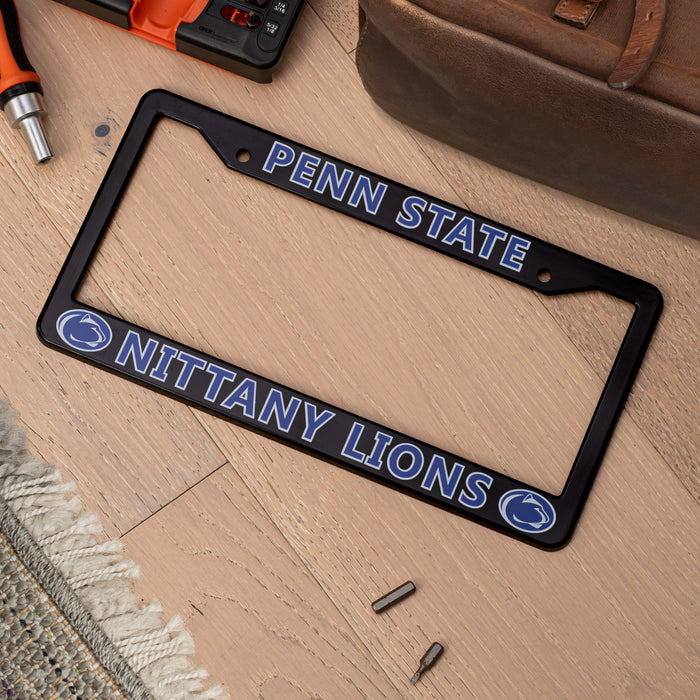 Penn State Nittany Lions Black License Plate Frame Cover