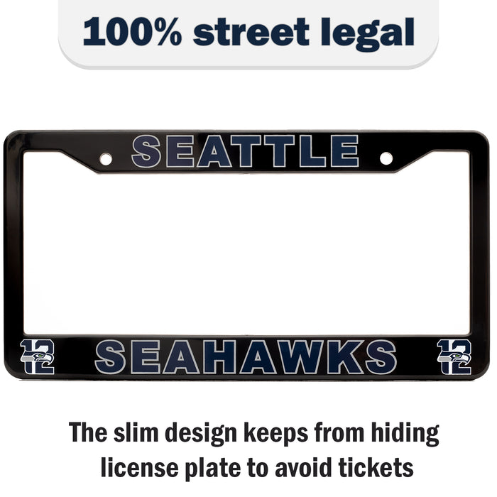 Seattle Seahawks License Plate Frame Cover