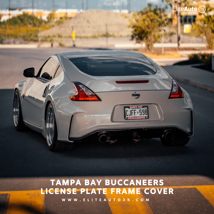 Tampa Bay Buccaneers Black-Red License Plate Frame Cover