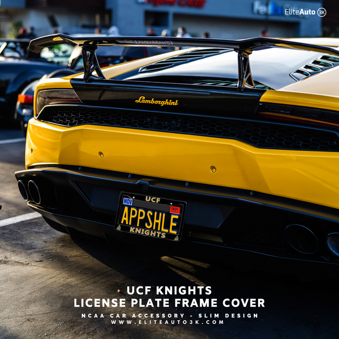 UCF Knights Black License Plate Frame Cover