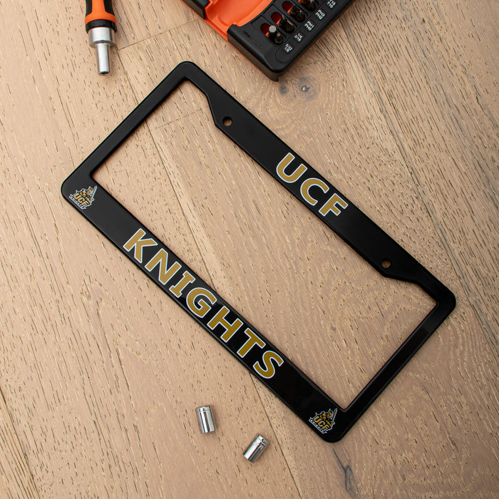 UCF Knights Black License Plate Frame Cover
