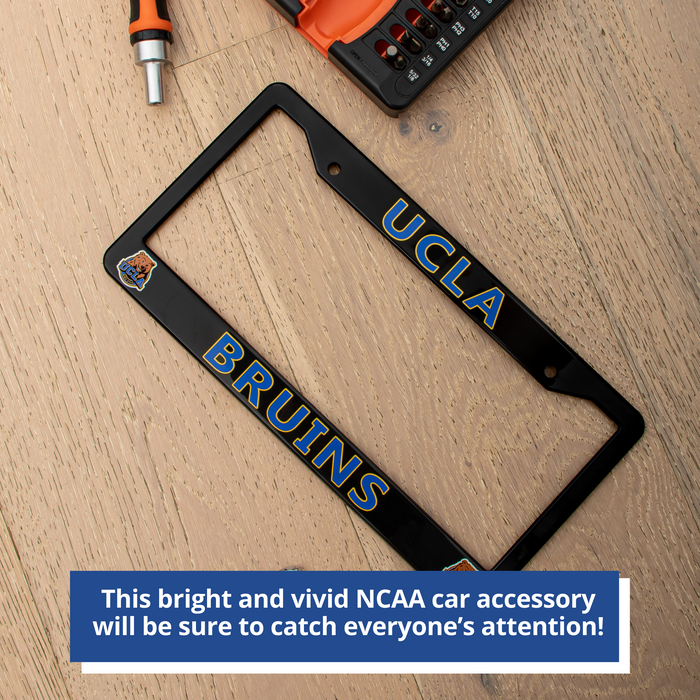 UCLA Bruins Black License Plate Frame Cover