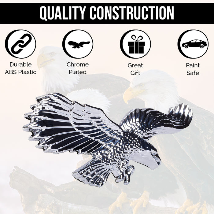 United States American Eagle 3D Chrome Auto Emblem
