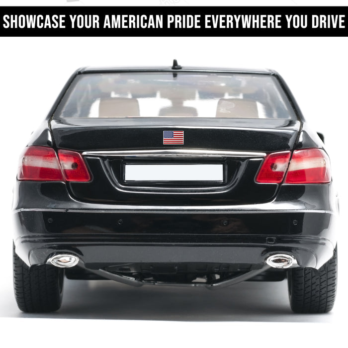 United States American Flag 3D Chrome Auto Emblem