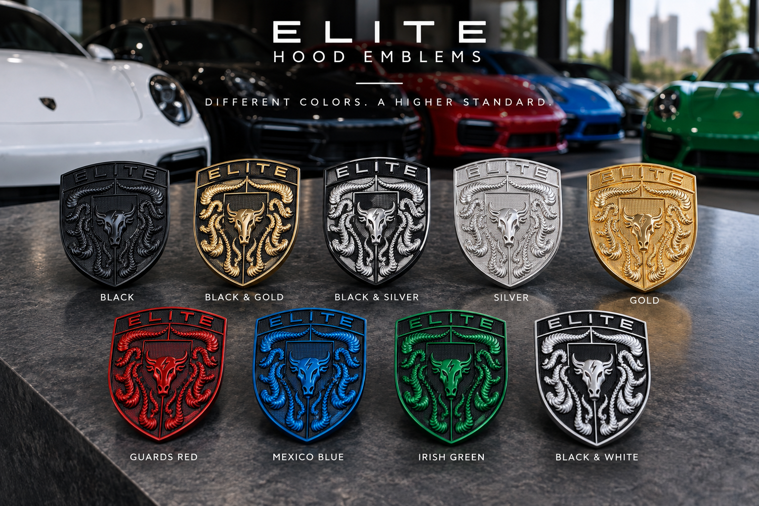 Best Porsche Hood Emblem Color for Your Car: Complete Color-Matching Guide