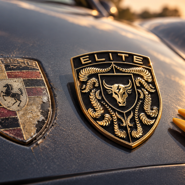 OEM vs. Aftermarket Porsche Hood Emblems