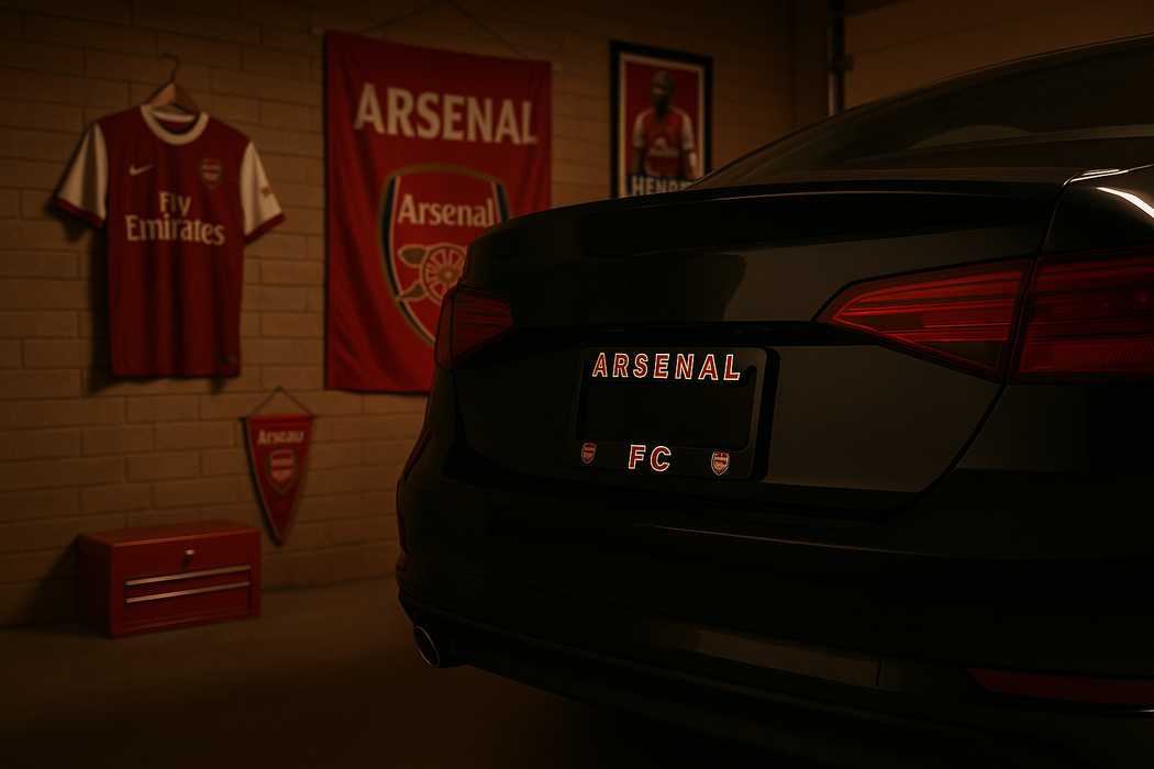 Arsenal FC License Plate Frame Cover - EliteAuto3K