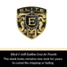 EliteAuto3K Black & Gold Crest Emblem for Porsche Hood or Wheels