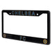 Black license plate frame with 'CHELSEA FC' text and logo on a white background