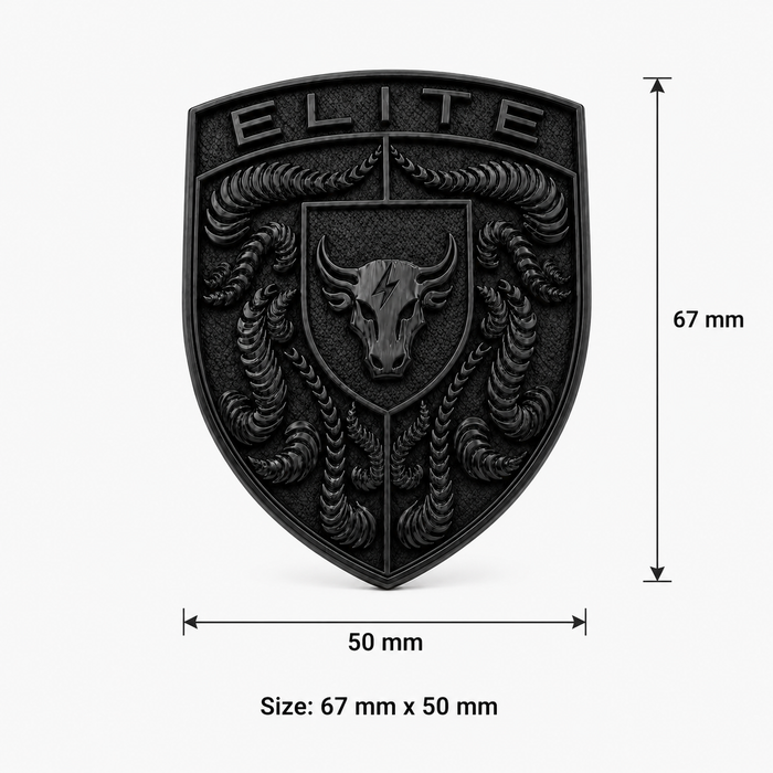 Elite Blackout Emblem for Porsche Vehicles by EliteAuto3K