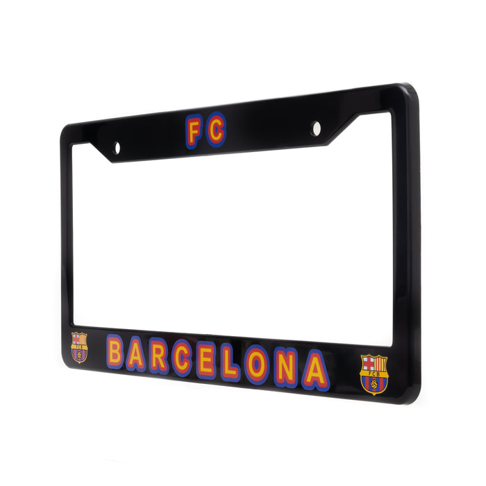 FC Barcelona License Plate Frame Cover in Black by EliteAuto3K