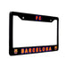 FC Barcelona License Plate Frame Cover in Black by EliteAuto3K