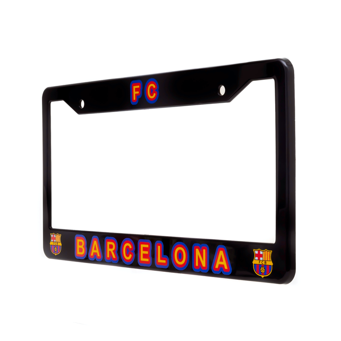 FC Barcelona License Plate Frame Cover in Black by EliteAuto3K