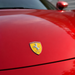 Ferrari 3D Shield Emblem – Yellow Chrome Car Badge 3" x 3"
