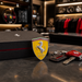 Ferrari 3D Shield Emblem – Yellow Chrome Car Badge 3" x 3"