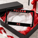 Fulham FC license plate frame in a gift box with red ribbon