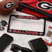 Georgia Bulldogs License Plate Frame – Black UGA Car Tag Cover