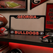 Georgia Bulldogs License Plate Frame – Black UGA Car Tag Cover