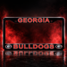 Georgia Bulldogs License Plate Frame – Black UGA Car Tag Cover