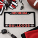 Georgia Bulldogs License Plate Frame – Black UGA Car Tag Cover