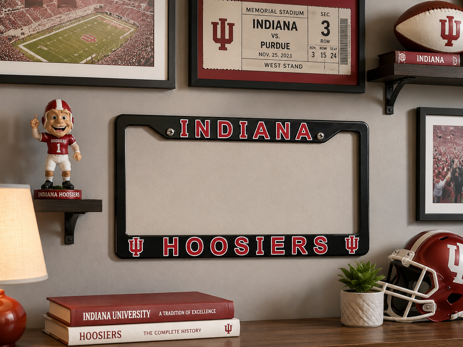 Indiana Hoosiers License Plate Frame Cover