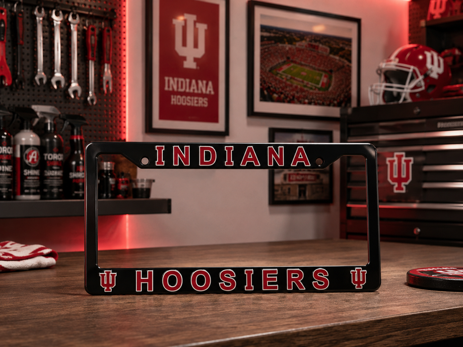 Indiana Hoosiers License Plate Frame Cover