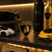 Lamborghini Black & Gold 3D Shield Emblem – 3" Car Badge