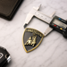Lamborghini Black & Gold 3D Shield Emblem – 3" Car Badge