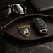Lamborghini Black & Gold 3D Shield Emblem – 3" Car Badge