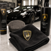 Lamborghini Black & Gold 3D Shield Emblem – 3" Car Badge