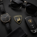 Lamborghini Black & Gold 3D Shield Emblem – 3" Car Badge