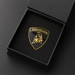 Lamborghini Black & Gold 3D Shield Emblem – 3" Car Badge