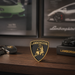 Lamborghini Black & Gold 3D Shield Emblem – 3" Car Badge