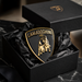 Lamborghini Black & Gold 3D Shield Emblem – 3" Car Badge