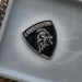 Lamborghini Car Emblem – Black & Chrome Lambo Badge & Decal Sticker