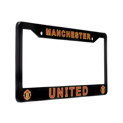 Manchester United License Plate Frame Cover in Black by EliteAuto3K